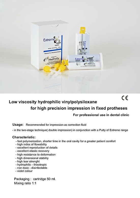 meditaly extreme light silicones clinical